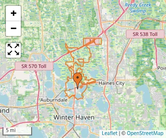 Area schools map